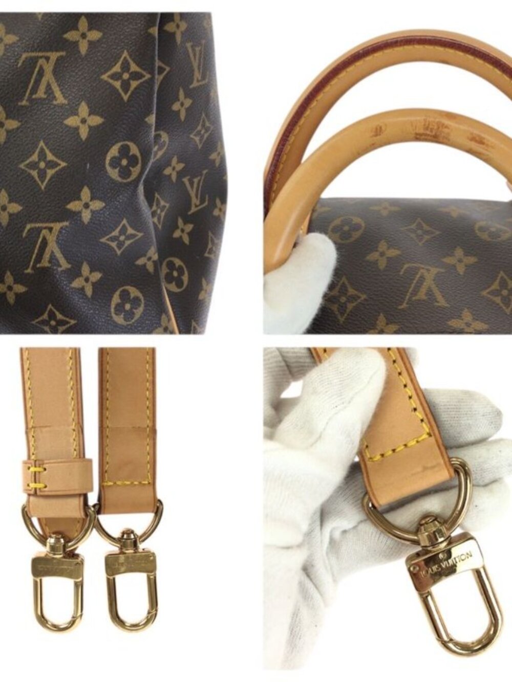 Louis Vuitton Monogram Keepall Bandouliere 60 2-Way Brown Gold Boston Bag - Picture 6 of 9